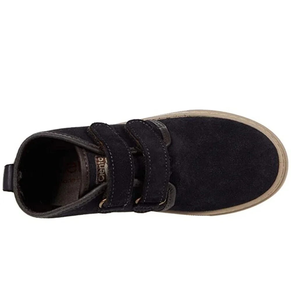 Cienta 93887 Kids US 4.5 Black Leather Low Top Round Toe Casual Shoes ZPO2844